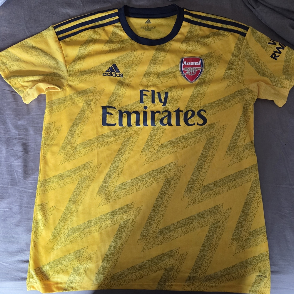 Adidas Arsenal 2023/24 Yellow & Navy Men's Large Jersey